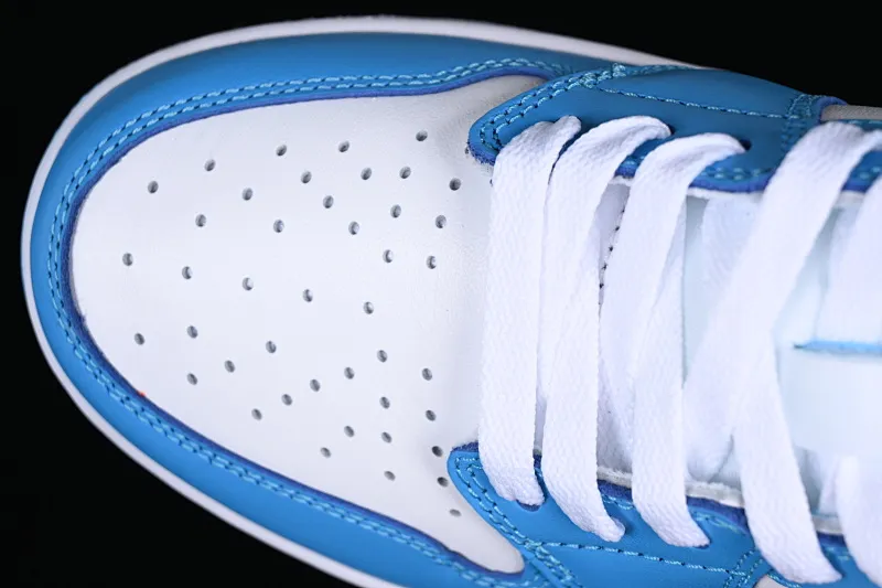 All categories Air Jordan Jordan series basketball shoes Air Jordan 1 Low G version pure original Nk SB x Air Jordan 1 Low AJ1 Joe 1 joint North Carolina blue full head layer low-top basketball shoes CJ7891-401